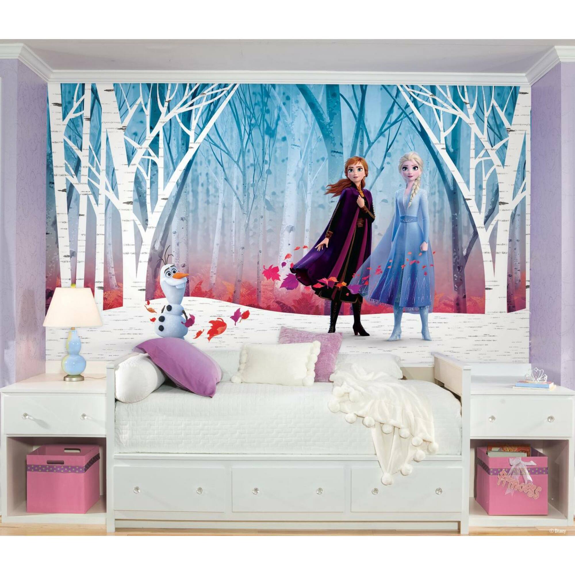 RoomMates Disney Frozen 2 Woodland Tree Peel & Stick Wallpaper Mural